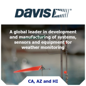 Thundercat proudly represents Davis Marine: A global leader in development and manufacturing of systems, sensors and equipment for weather monitoring. CA, AZ and HI