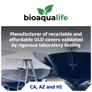 Thundercat Marketing proudly represents Bioaqualife, a manufacturer of recyclable and affordable ULD covers validated by rigorous laboratory testing, CA, AZ and HI only